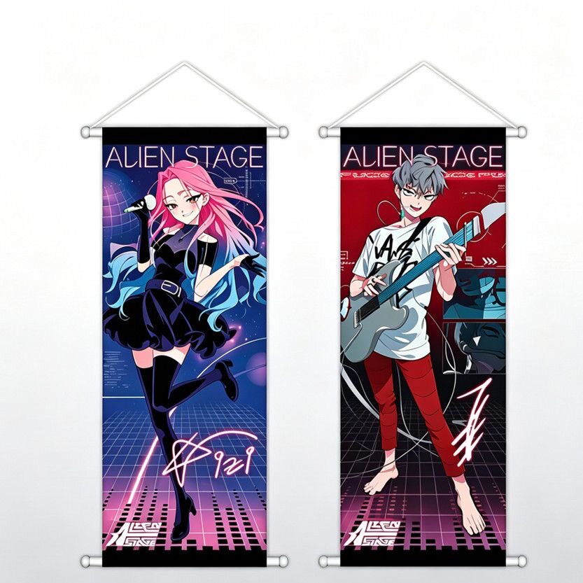 ALIENSTAGE异形舞台周边挂画动漫mizi绸布海报款卷轴房间装饰画