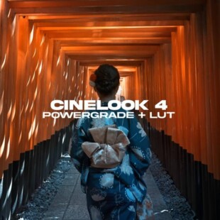 深蓝和橙色电影感CineLook4 DaVinci Resolve PowerGrade + LUT