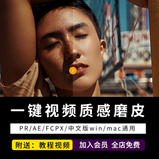 pr fcpx ae磨皮插件 beautybox 视频美白降噪美颜瘦脸美容mac win
