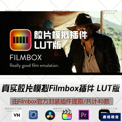 45款Filmbox复古美学仿真胶片色彩模拟电影LUT预设PR/达芬奇/FCPX