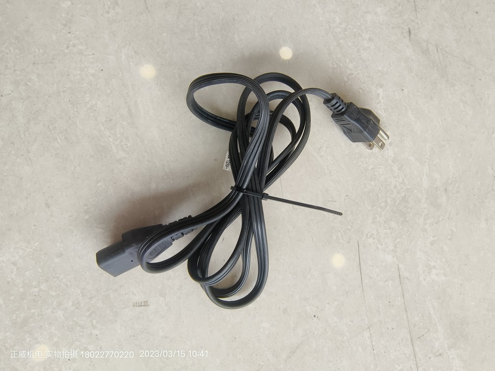 VoLex美标扁电源线品字形PS204 E62405SP+V1625 10A SMI E62405SP