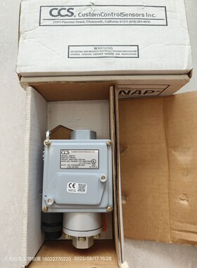 Custom Control Sersors美国CCS隔膜式压力开关604P15 5000PSIG