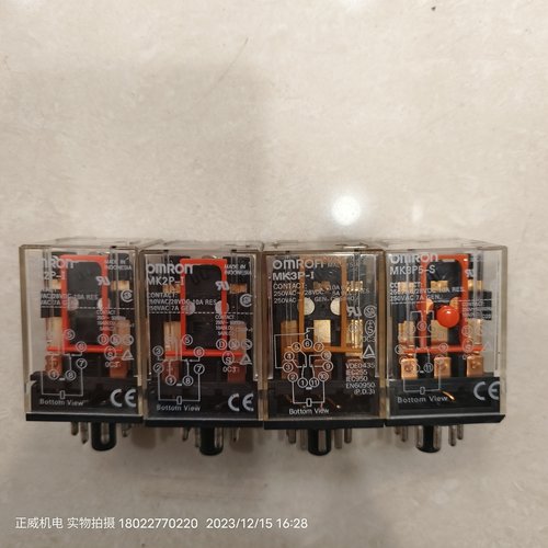 欧姆龙继电器MK2P-I AC220V/MK3P-I DC12V/MK3P5-S 120VAC