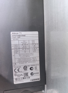Schneidee施耐德变频器ATV71HD11N4Z  货期2天