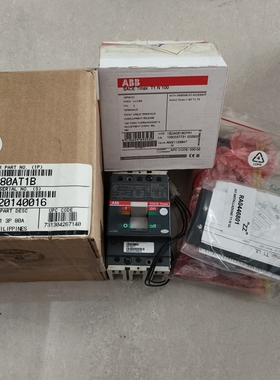 ABB断路器SACE Tmax T1N100 3P 80A订货号1SDA061807R1带AUX-C