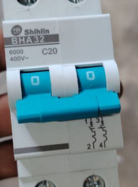 士林正品小型断路器BHA31/BHA32 C型2P 6A-63A BHA-B33/BHA34