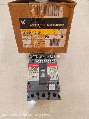 Record Plus通用GE美国产塑壳断路器SEPA36AT0150  3P 150A
