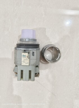 idec日本和泉带灯白色按钮带圈 24V 1a1b 30mm izumi