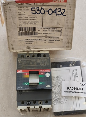 ABB断路器SACE TMAX T1N100 3P 100A订货号1SDA061809R1现货备件