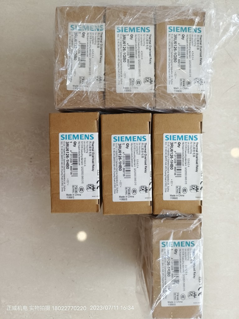 SIEMENS西门子热继电器3RU6126-1GB0/3RU6126-1HB0/3RU6126-1KB0