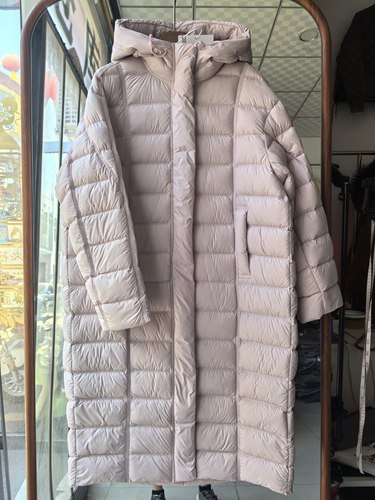 鹅绒服77031排骨女长款过膝保暖外套宽松加厚轻柔东北雪乡俄罗斯