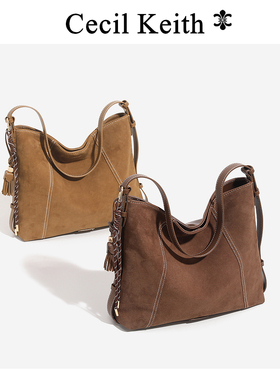 2025新女包流浪摩卡植鞣hobo包包女麂皮腋下包通勤包单肩斜挎包女