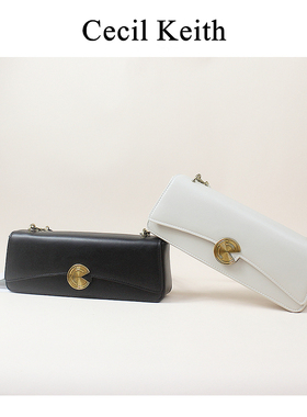 香港cecilKeith腋下包女小众单肩包包2025新款时尚高级手提法棍包