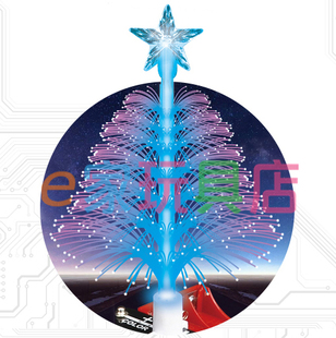 圣诞节礼物 电子积木配件圣诞树 搭配迪宝乐电学小子实验电路玩具