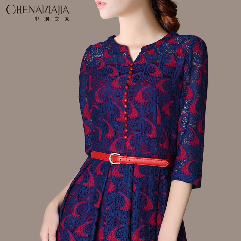 尘埃之家优雅蕾丝连衣裙