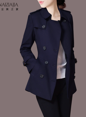 2025春装风衣新款小个子风衣女装潮短款时尚通勤休闲韩版修身外套