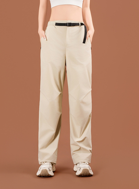 NOWMI户外工装裤女机能三防阔腿裤休闲直筒裤