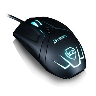 dareu达尔优V7发光有线游戏鼠标网咖电脑CF竞技加重牧马人鼠标lol