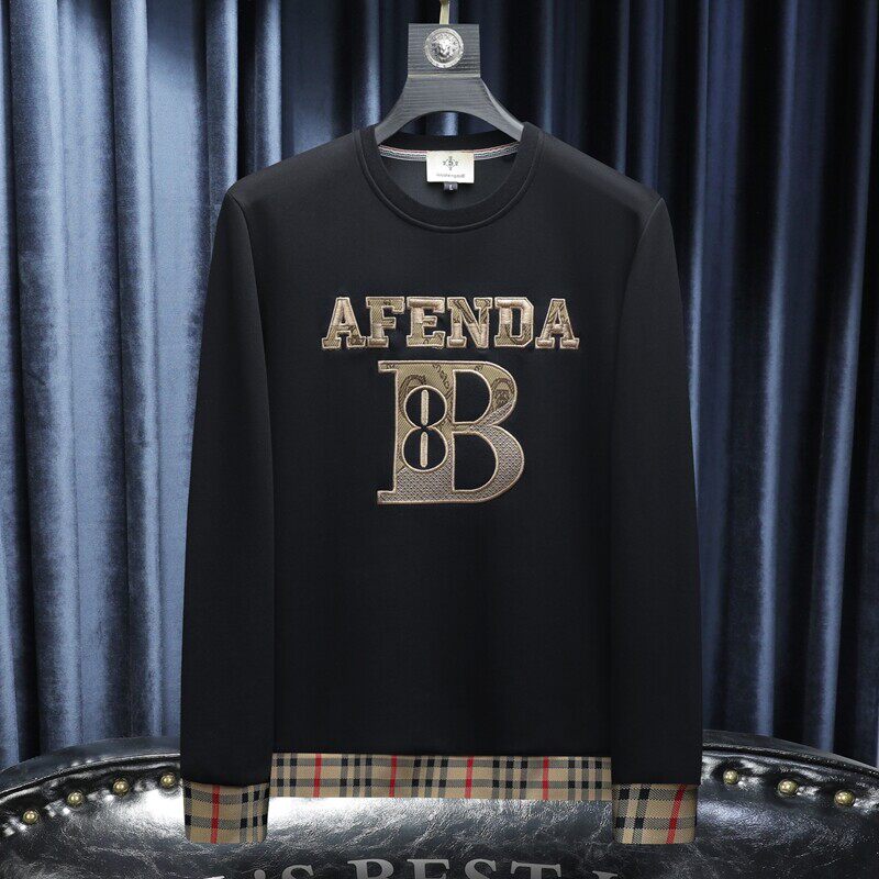 2025新款四季款男士圆领潮流刺绣时尚卫衣QT6012AFD1023Y-P125,男装卫衣,钱塘6012-1(原3012-1)