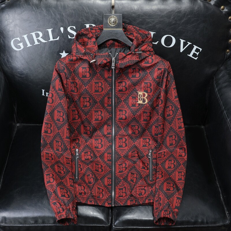 2025新款高端品质韩版男士连帽夹克外套QT6012AFD7792-P155,男装夹克,钱塘6012-1(原3012-1)