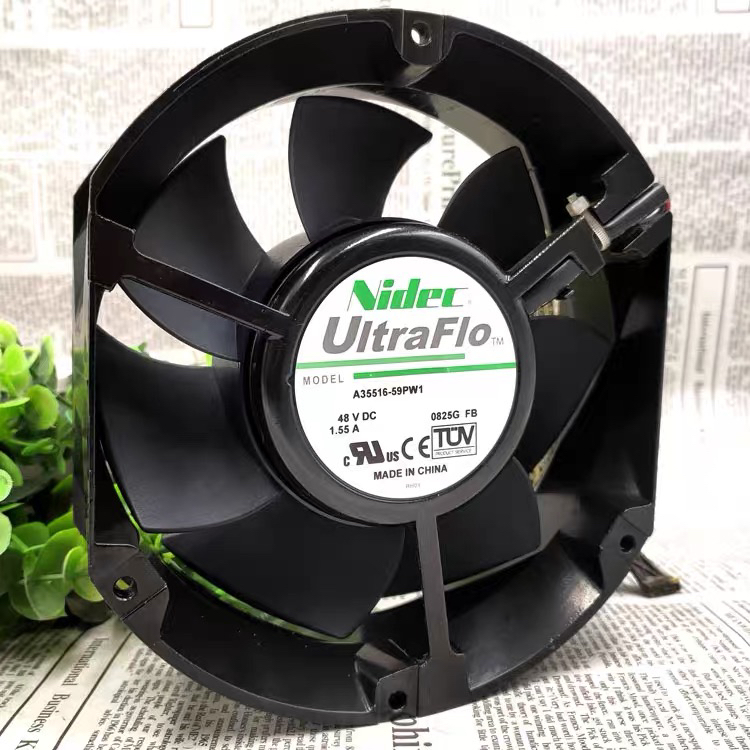 原装NIDEC A35516-59PW1 48V 1.55A 17251变频器耐高温金属框风扇