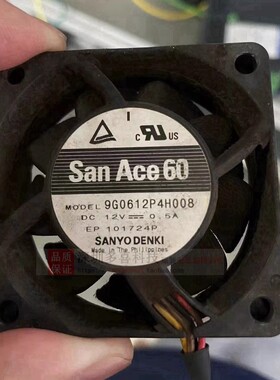 全新Sanyo三洋 6CM 9G0612P4H008 12V 0.5A 放映机专用散热风扇