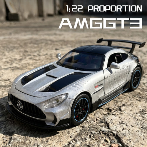 合金仿真1比22跨境热销AMGGT3合金跑车模型摆件玩具