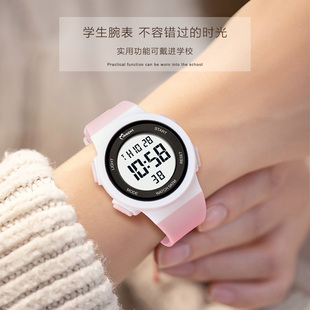 初中生带闹钟的手表男学生2025年新款防水中学生可以定闹铃电子表