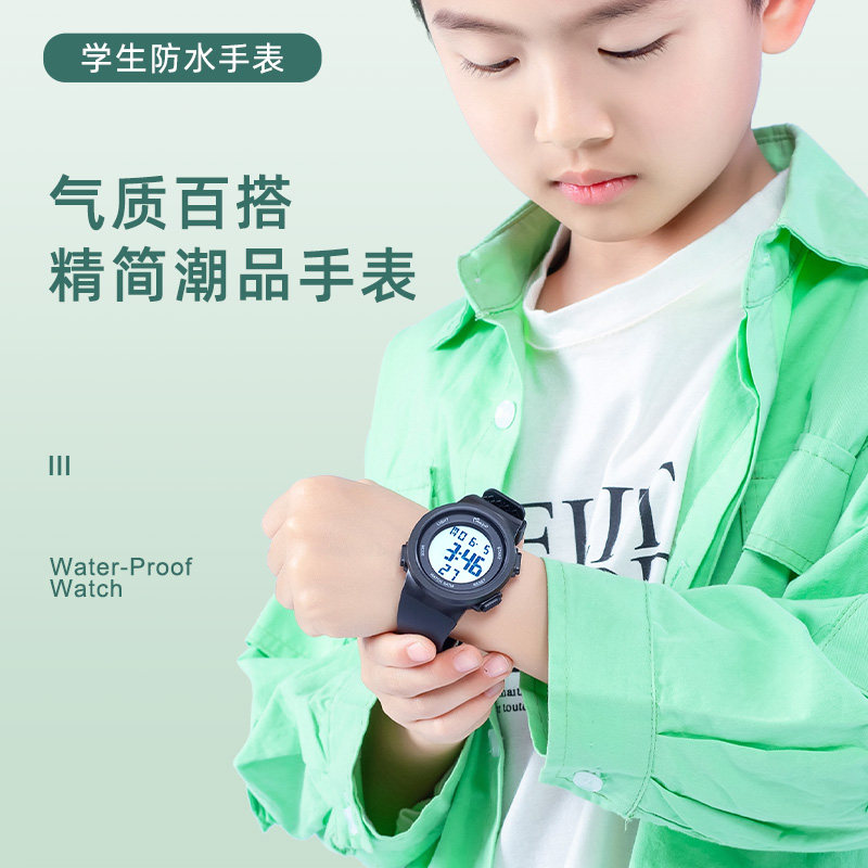 夜光时尚学生防水电子手表图片