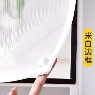 衣帽间防尘书柜遮挡帘长虹玻璃柜门帘定制极简框酒柜门茶色磁吸