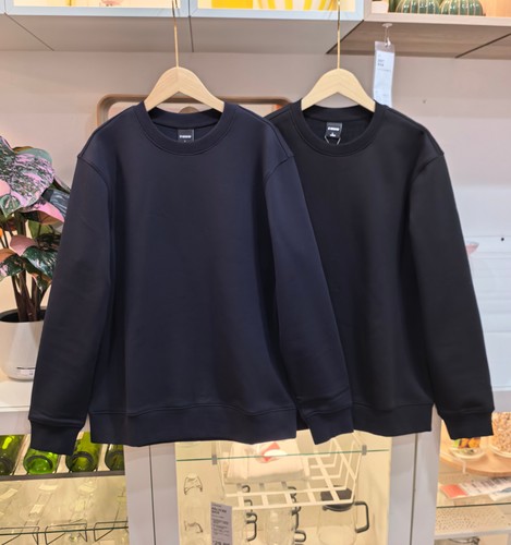 加绒加厚抗静电圆领衫卫衣男