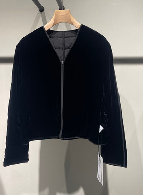 LESS女装国内商场2025冬季专柜正品V领羽绒服2P0C16610/2P0C1661K