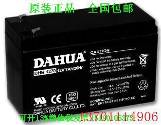 DAHUA大华蓄电池DHB1270（12V7AH/20HR）6-FM-7安防卷帘门电池