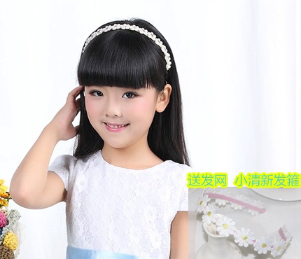 儿童假发 女孩假发 可爱小孩女宝宝长发女童短卷发公主婴儿假发