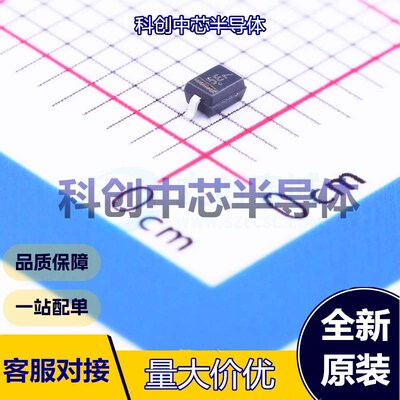 10个 RB751V40T1G 肖特基二极管 SOD-323 370mV@1mA 30V 30mA 500