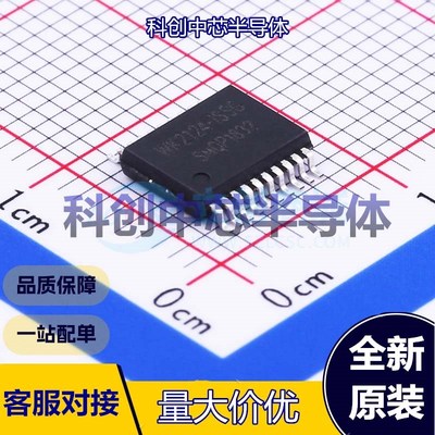 1个 WK2124-ISSG 其他接口 SSOP-20-208mil SPI；UART 2Mbps 2.5V