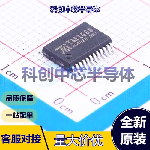 5个 TM1668 数码管驱动 SSOP-24-208mil     全新原装