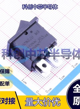 1个 MR6-210-C5N-BB 船型开关 插件 凹面弯曲 焊片 黑色 6A 全新