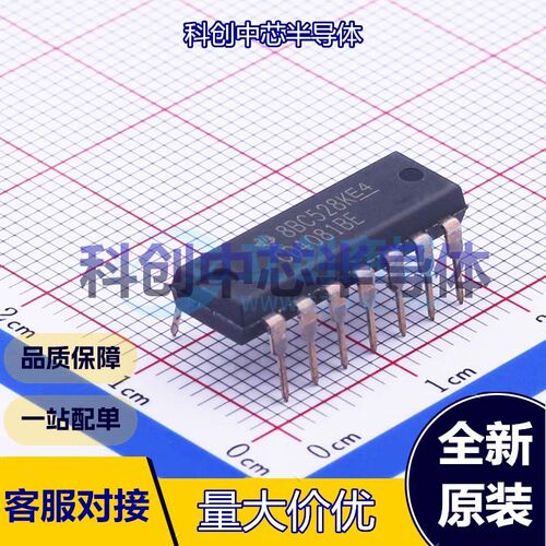 1个 CD4081BE 逻辑门 DIP-14 与门 4 3V~18V 1uA 全新原装