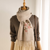 羊毛围巾羊绒送妈妈中老年人奶奶长辈女士冬季 生日 母亲礼物实用