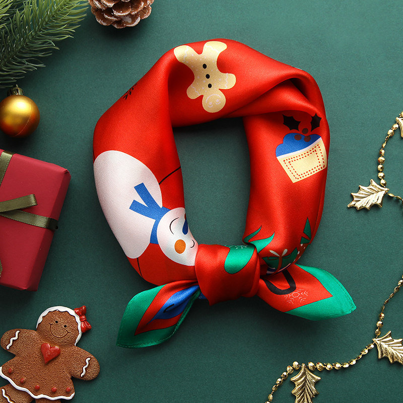 红色真丝丝巾小方巾儿童围巾宝围脖女婴儿男孩圣诞节护颈薄款秋季,服饰配件/皮带/帽子/围巾,围巾/丝巾/披肩,淘宝优惠券,粉丝福利购,淘宝优惠卷