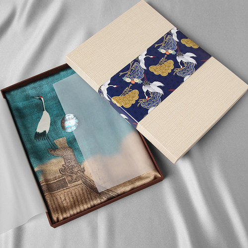 高档长辈教师节礼物真丝围巾