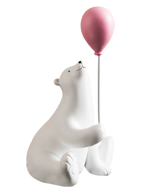 现代简约可爱治癒系北极熊摆件家居饰品创意客厅酒柜电视柜装饰品