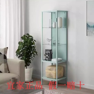 鲁德斯塔玻璃门柜乐高展示柜酒柜手办柜简约 宜家正品 江浙沪 包邮