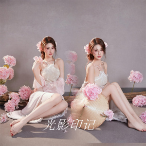 韩系纯欲温柔花漾影楼摄影服