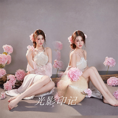 韩系纯欲温柔花漾影楼摄影服