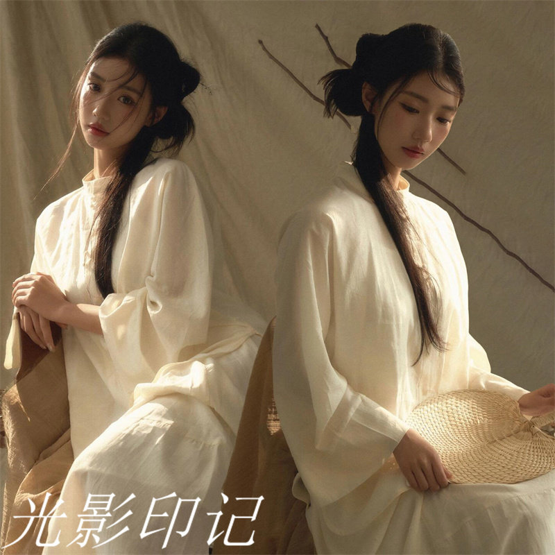 古风温婉少女套装写真服装