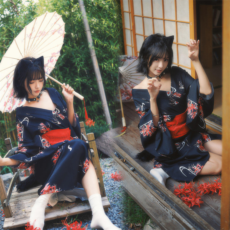 日系和服浴衣女写真摄影服