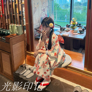影楼新款神明少女和服日系风日本和服女款樱花季摄影改良和服浴衣