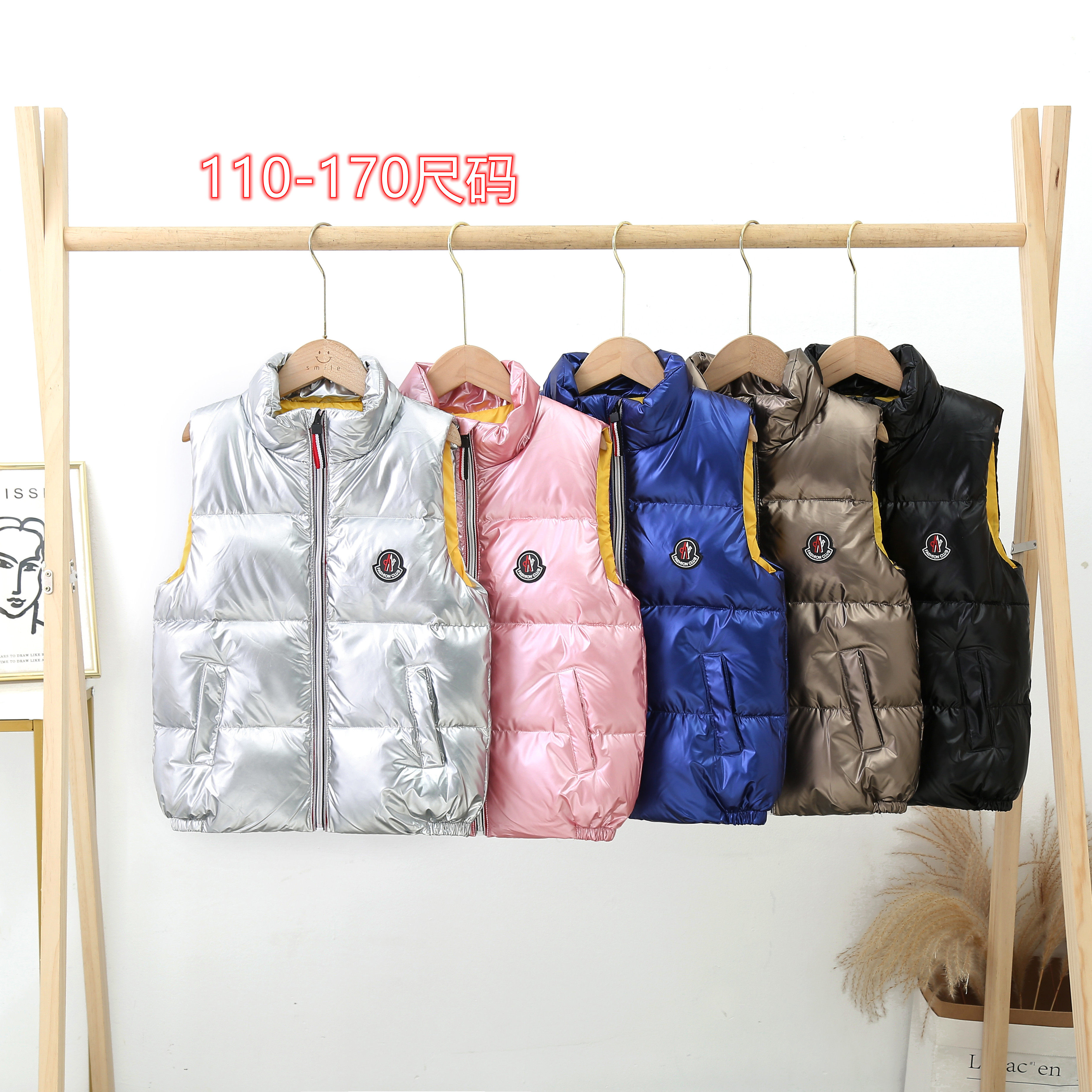 冬季儿童装羽丝绒丝马甲男童女童小孩加厚保暖立领坎肩外穿夹背心,童装/婴儿装/亲子装,羽绒马甲,淘宝优惠券,粉丝福利购,淘宝优惠卷